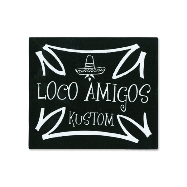Photo1: PARADISE ROAD LOCO AMIGOS Cross Sticker Large (1)