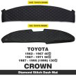 Photo2: TOYOTA CROWN 40, 50, 130 Model MOONEYES ORIGINAL Diamond Stitch Dashboard Covers (2)