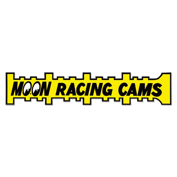 Photo1: MOON Racing Cams Sticker Large (1)