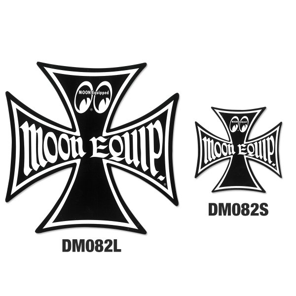 Photo3: MOON Equip. Iron Cross Sticker L size (3)