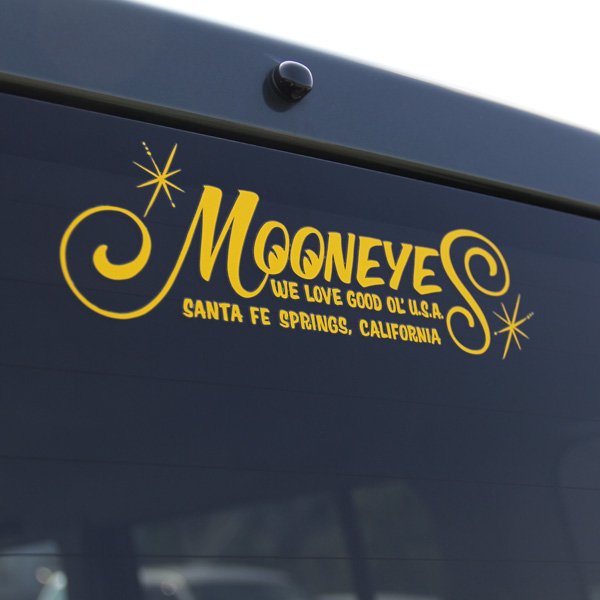 Photo3: MOONEYES Logo Die Cut Sticker (3)