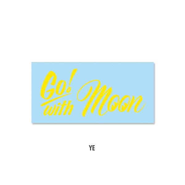 Photo3: Go with MOON Sticker (3)