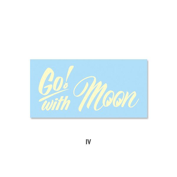 Photo5: Go with MOON Sticker (5)