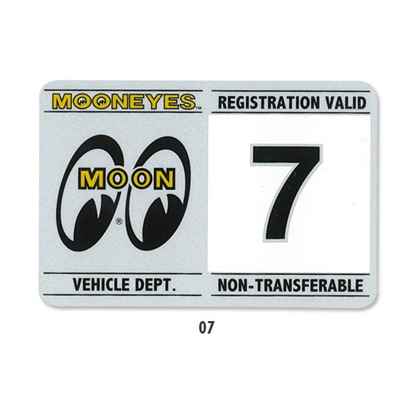 Photo9: MOONEYES Registration Stickers (9)