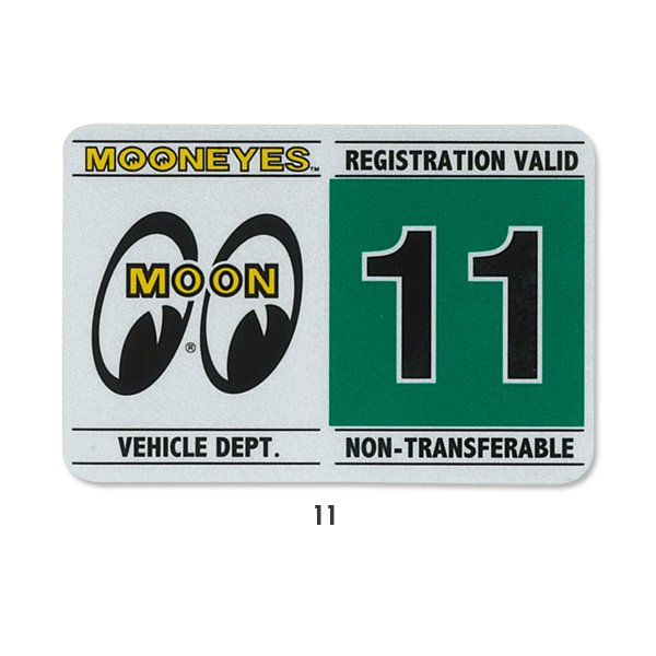 Photo13: MOONEYES Registration Stickers (13)