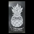 Photo2: Pineapple Sticker White (Script Style) (2)
