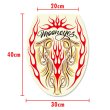 Photo3: MOON Red Flames Toilet Lid Sticker (3)