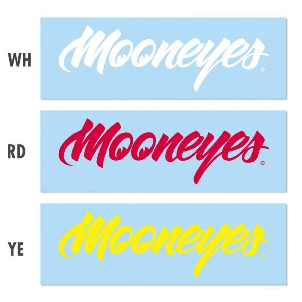 Photo2: MOONEYES Sticker (Clear Type/Script Type) (2)
