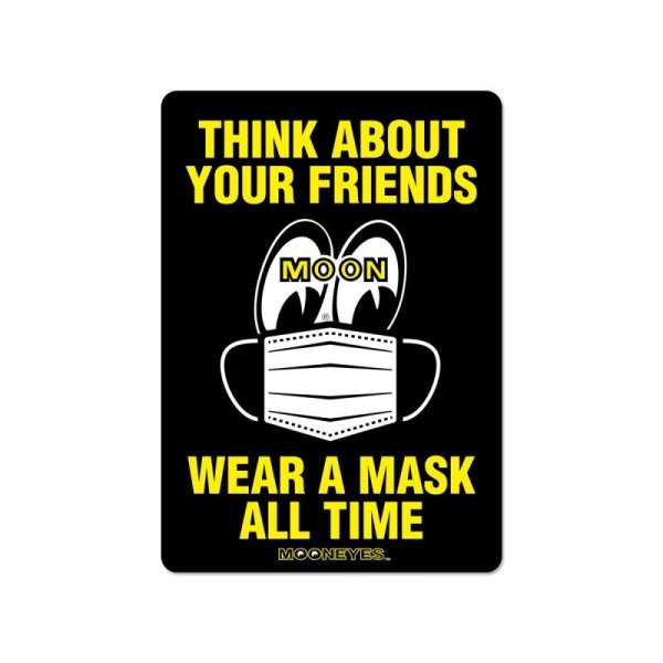 Photo2: MOON Message Sticker Wear A Mask (2)