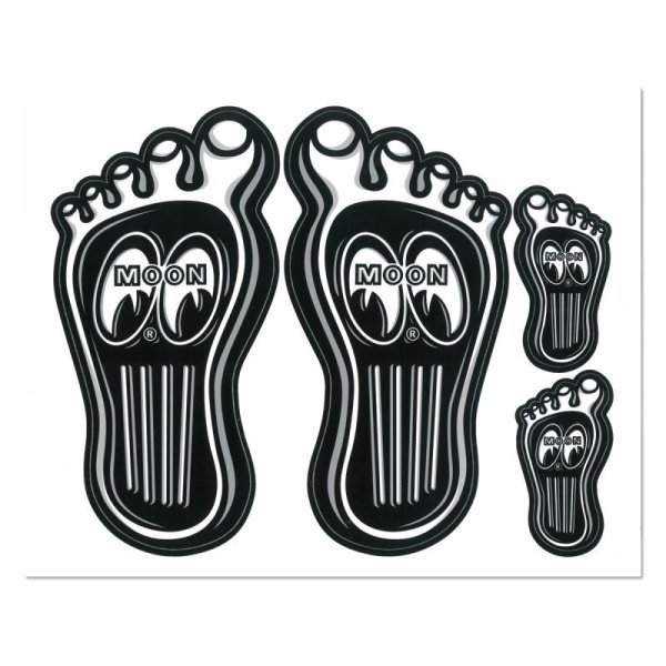 Photo2: MOONEYES Barefoot Gas Pedal Decal (2)