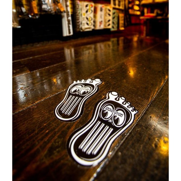 Photo3: MOONEYES Barefoot Gas Pedal Decal (3)