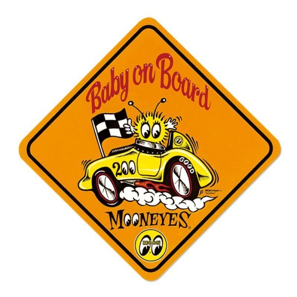Photo2: MOON Baby on Board Decal (2)