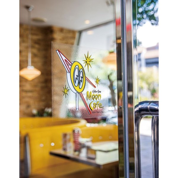 Photo1: MOON Cafe Neon Sticker (1)