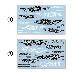 Photo: 1/64 Diecast Car Decals MOON SPEED Assort