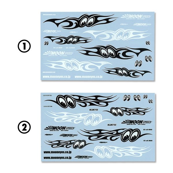 Photo1: 1/64 Diecast Car Decals MOON SPEED Assort (1)