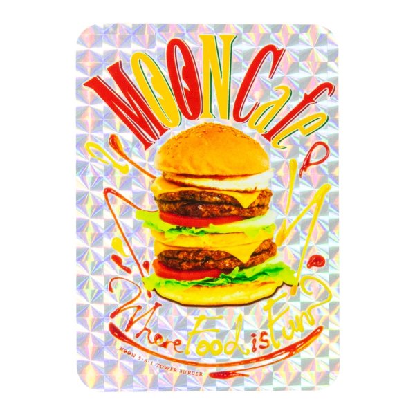 Photo1: MOON Tower Burger Sticker (1)