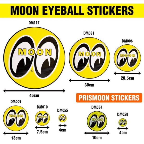 Photo2: MOON EYEBALL STICKER 13cm (2)