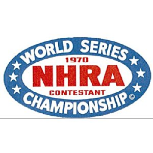 Photo: HOT ROD Sticker 1970 NHRA WORLD SERIES CHAMPIONSHIP CONTESTANT Sticker
