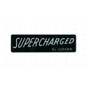 Photo: HOT ROD Sticker SUPERCHARGED BY JUDSON Silver Lettering