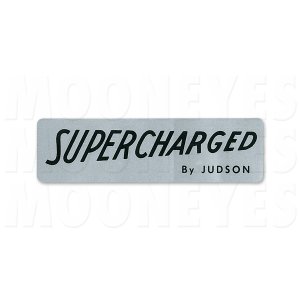 Photo: HOT ROD Sticker SUPERCHARGED BY JUDSON Black Lettering