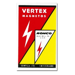 Photo: HOT ROD Sticker VERTEX MAGNETOS Sticker