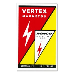 Photo: HOT ROD Sticker VERTEX MAGNETOS Sticker