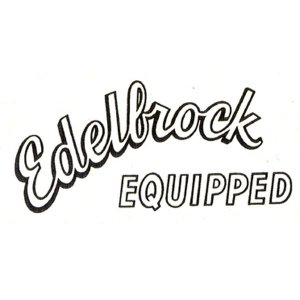 Photo: HOT ROD Sticker Edelbrock EQUIPPED Sticker