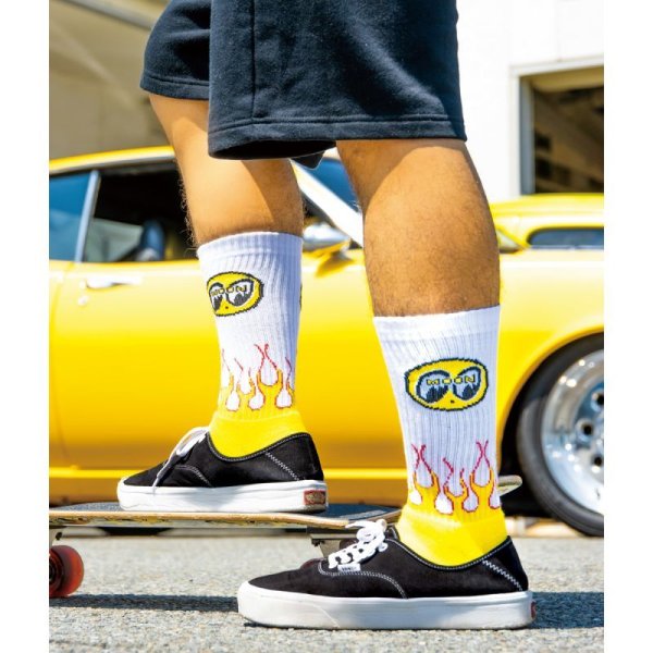 Photo1: Flamin’ MOON Socks (1)