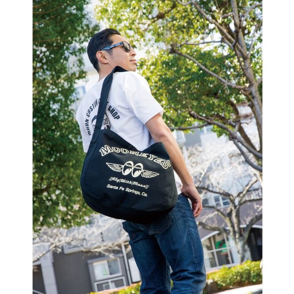 Photo1: Fly with MOON Shoulder Bag (1)