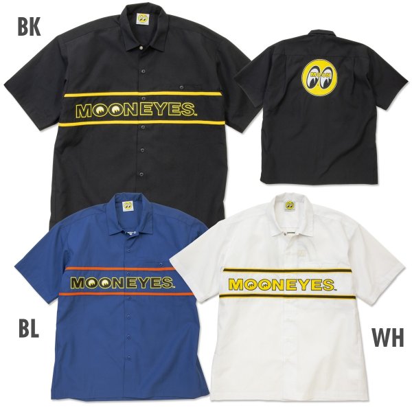 Photo5: MOON Line Panel Work Shirt (5)