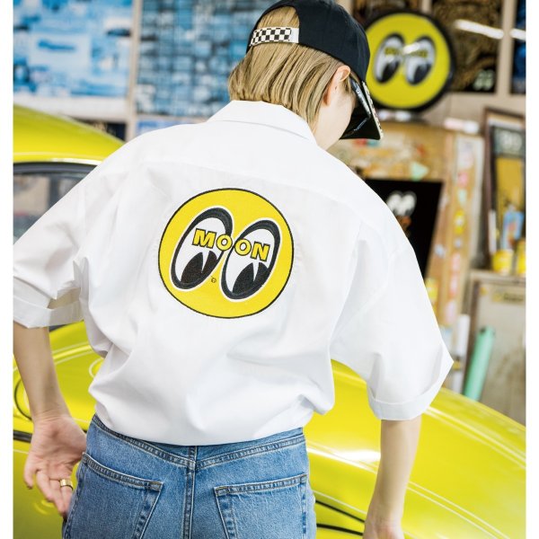 Photo4: MOON Line Panel Work Shirt (4)