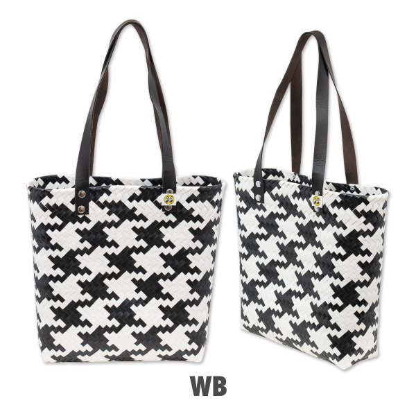 Photo4: MOON Woven Checker Bag (4)