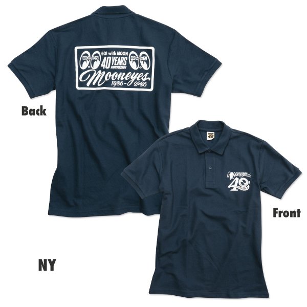 Photo4: MOON 40th Anniv. Plaque Design Polo Shirt (4)