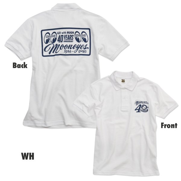 Photo5: MOON 40th Anniv. Plaque Design Polo Shirt (5)