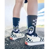 Photo: Kids MOON Checker Line Socks