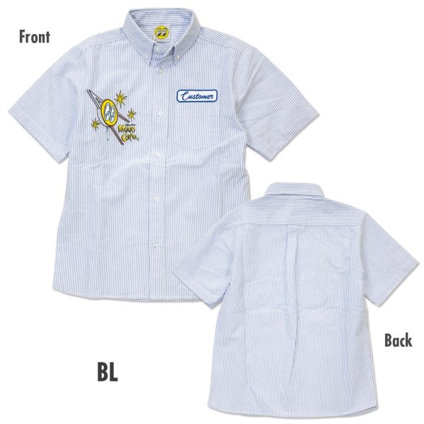 Photo3: Kids MOON Cafe Signature Emblem Button-down Shirt (3)