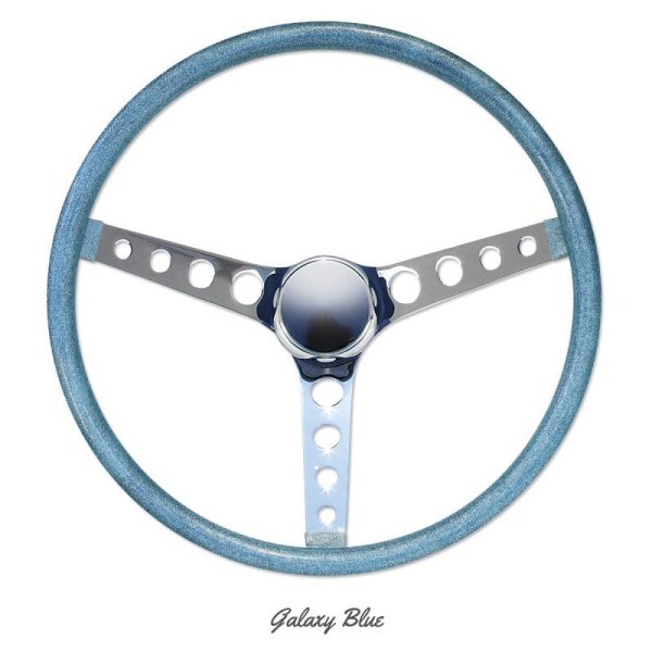 Photo4: MOONEYES ORIGINAL California Metal Flake 4-Holes Finger Grip Steering Wheel 38cm (15") (4)