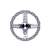 Photo: GRANT Chromed Plated  Chain link 4 Spoke 27cm