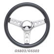 Photo2: Grant Classic Cruisin' Black Vinyl steering Wheels 31cm / 34cm (2)