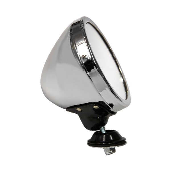 Photo1: Racing Style Mirror Chrome (1)
