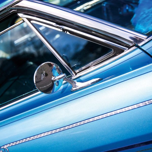 Photo1: 63-64 Chrome Plated Bowtie Logo Mirror (1)