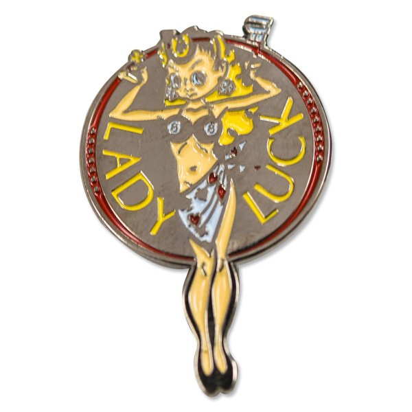 Photo1: Lady Luck Hat Pin (1)