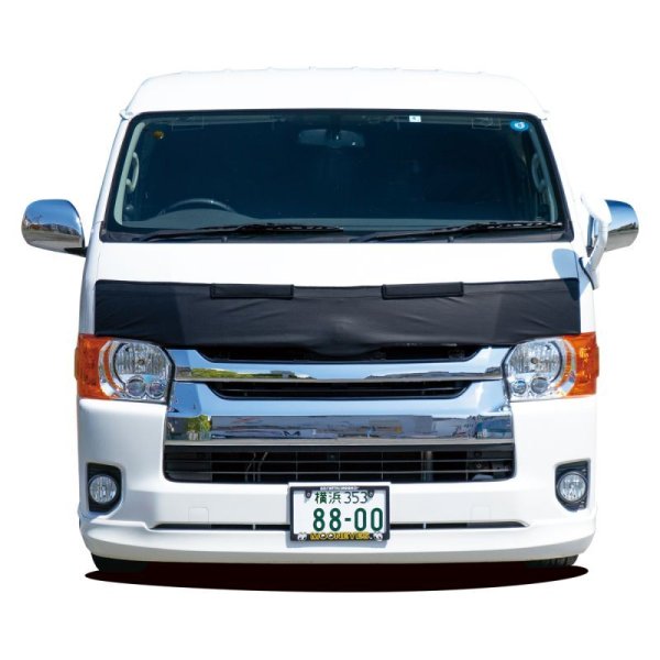 Photo1: MOONEYES Hood Guard Bra for 200 Series HIACE WIDE (1)