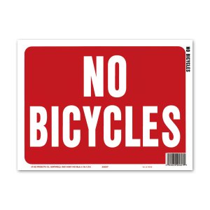 Photo: NO BICYCLES