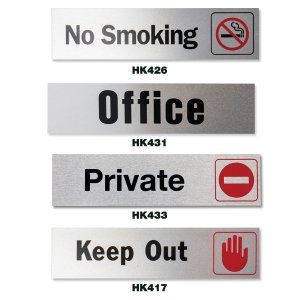 Photo: Metal Sign Plate Sticker