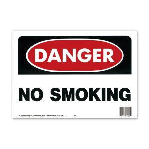 Photo: DANGER NO SMOKING