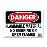 Photo: DANGER FLAMMABLE MATERIAL