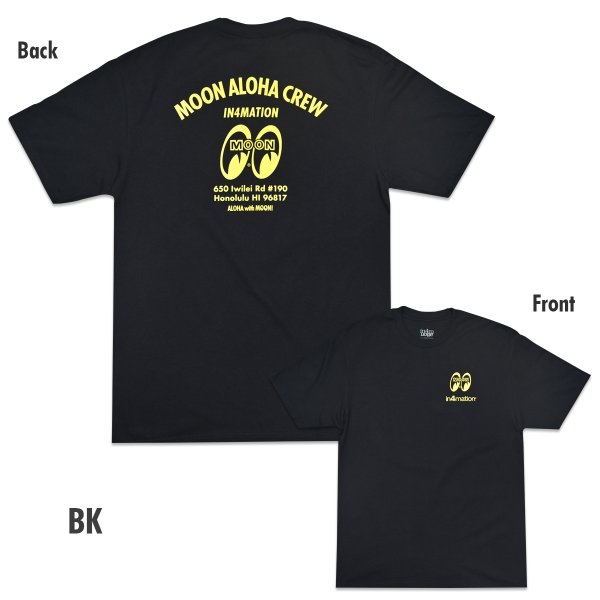 Photo3: in4mation x MOON Aloha Crew T-shirt (3)