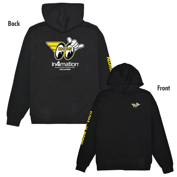 Photo1: in4mation x MOONEYES Express Pullover Hoodie (1)