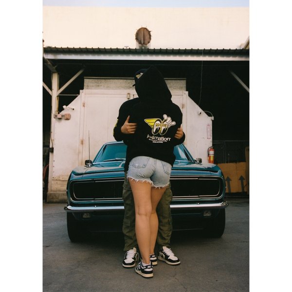 Photo5: in4mation x MOONEYES Express Pullover Hoodie (5)